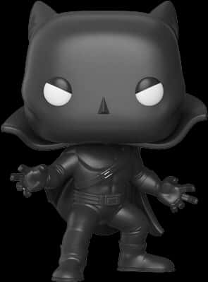 A Black Toy Figure With A Black Background