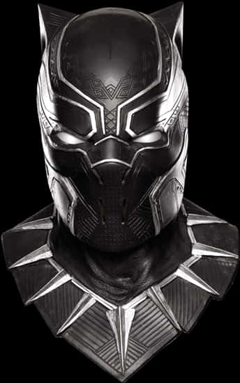 A Black And Silver Mask