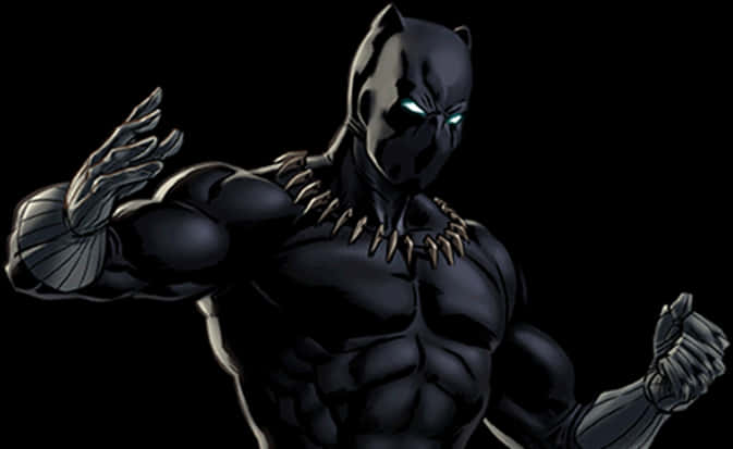 A Black Panther With A Black Mask