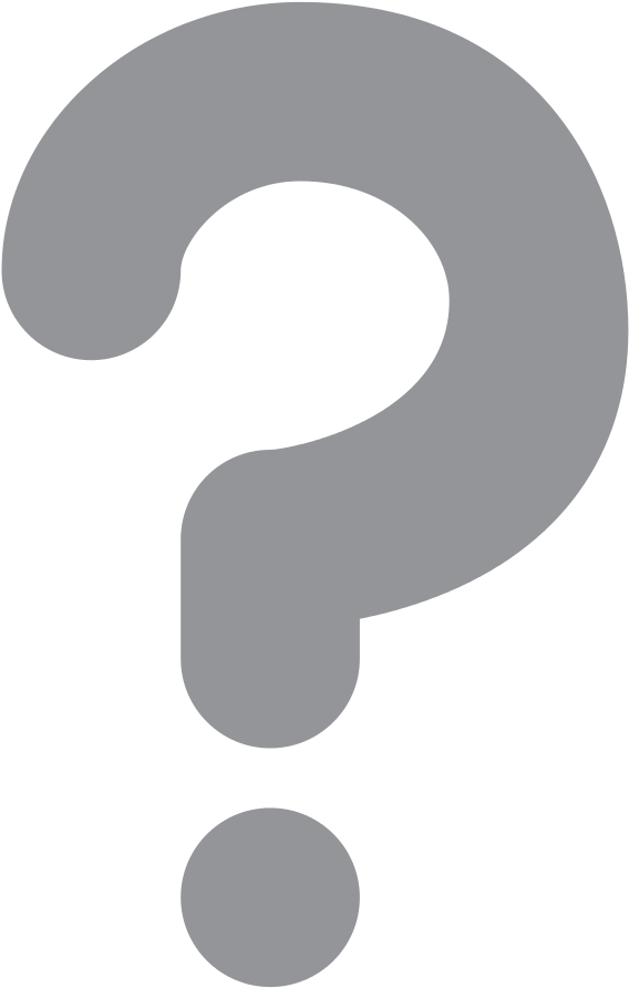 A Grey Question Mark On A Black Background