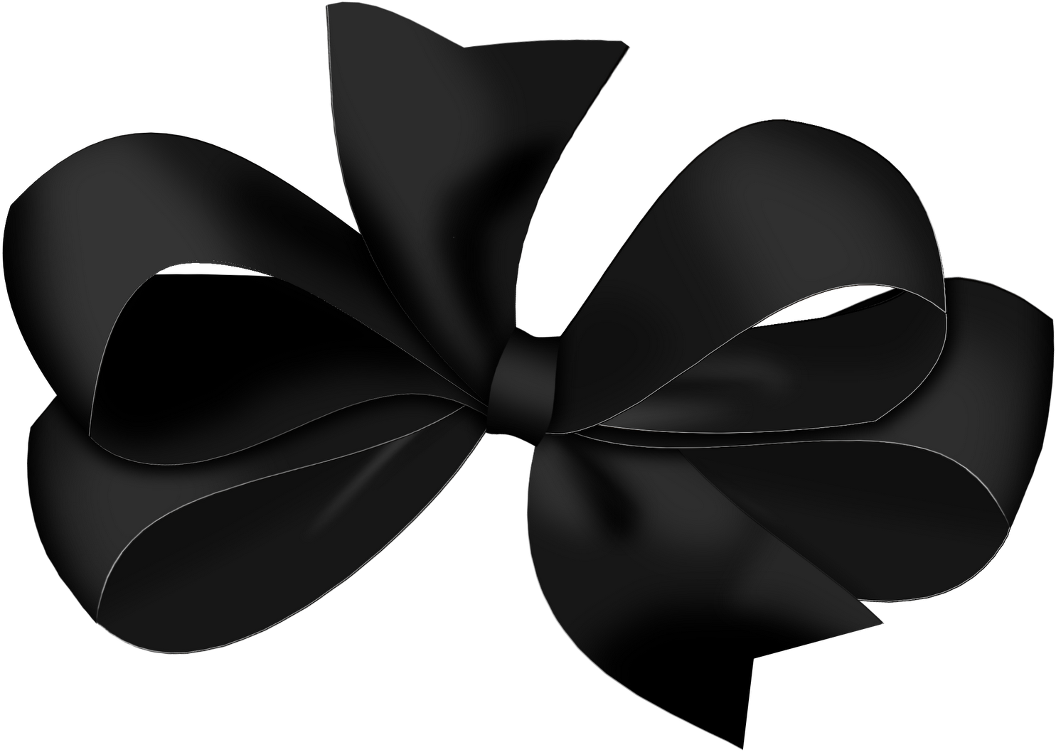 A Black Bow With A Black Background