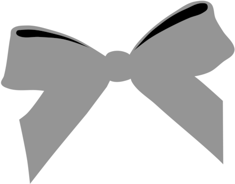 A White Bow On A Black Background