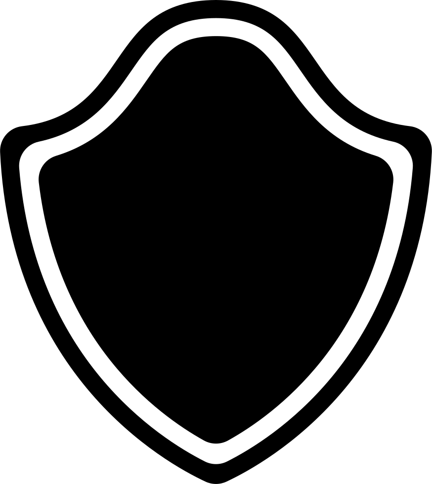 A Black Shield With A Black Background