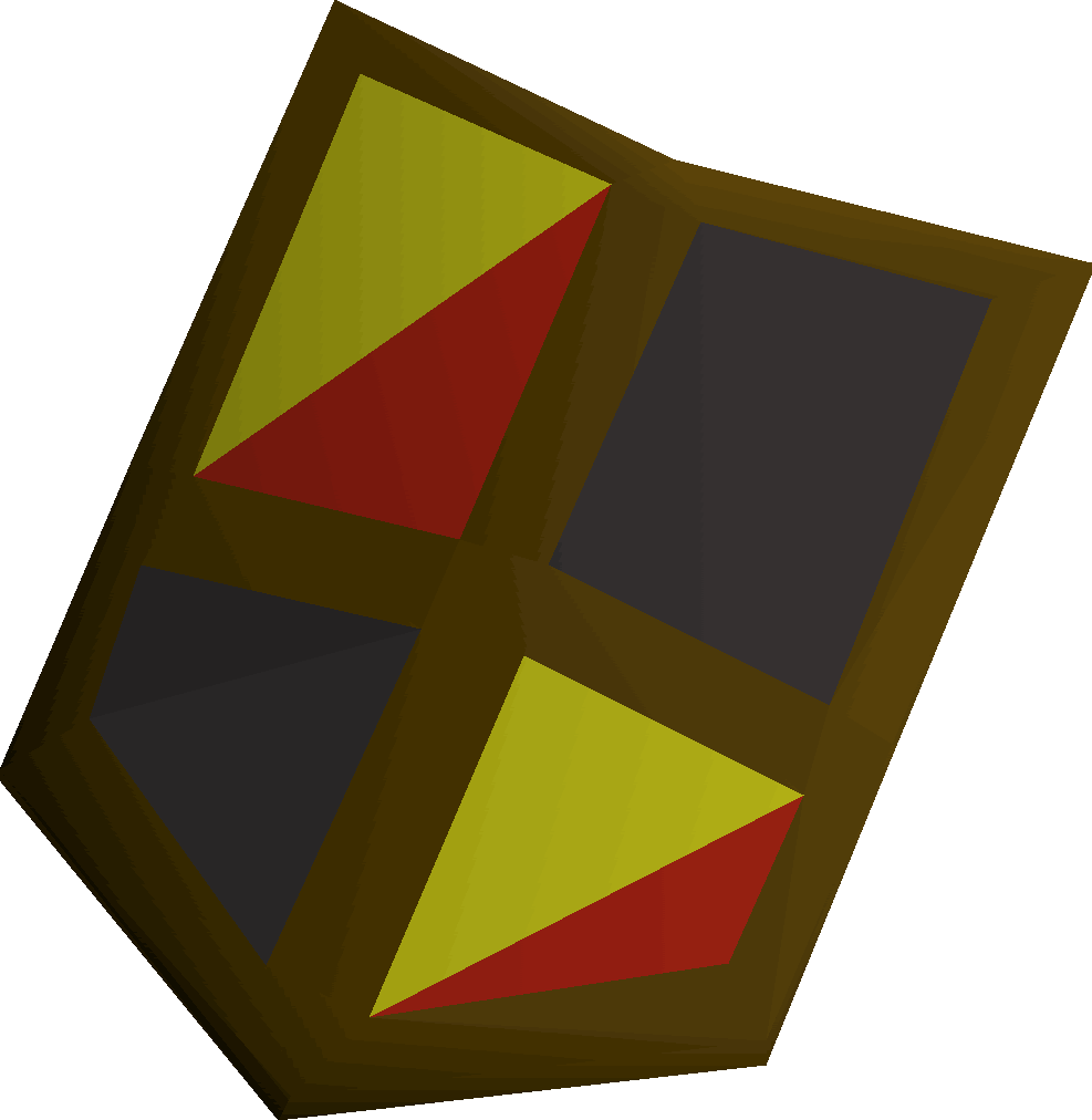A Colorful Square Object With Triangles