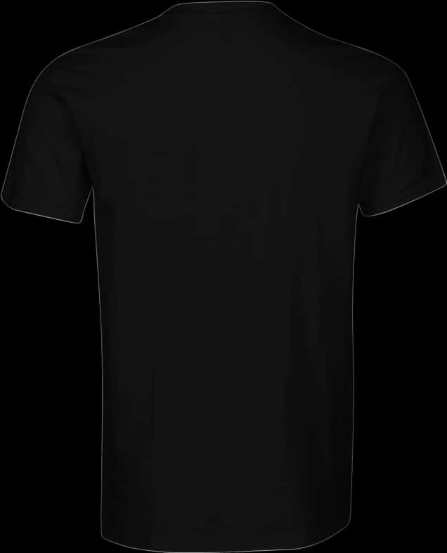 A Black Shirt With A Black Background