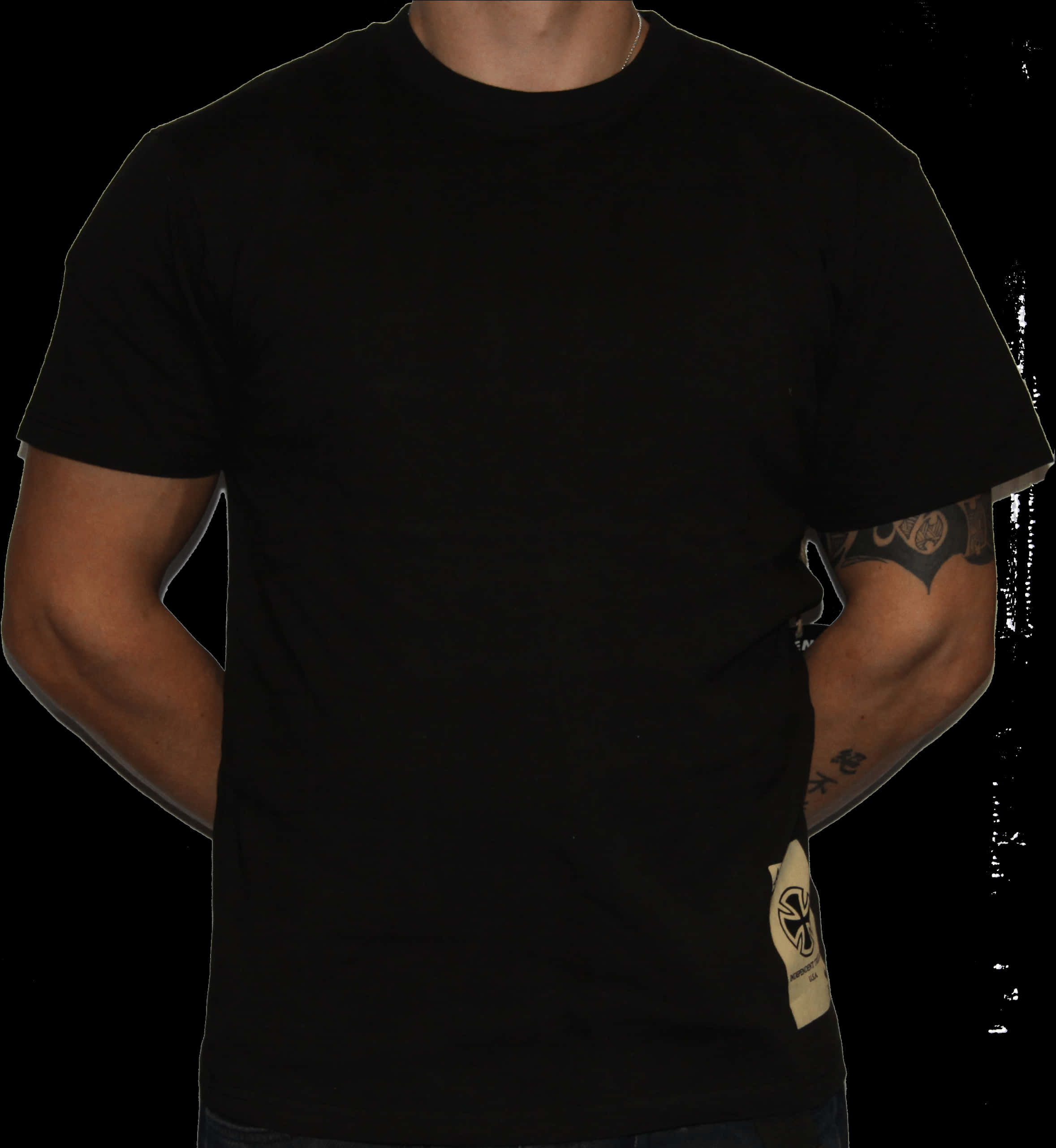 A Man In A Black Shirt