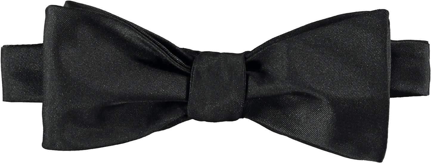 A Black Bow Tie On A Black Background