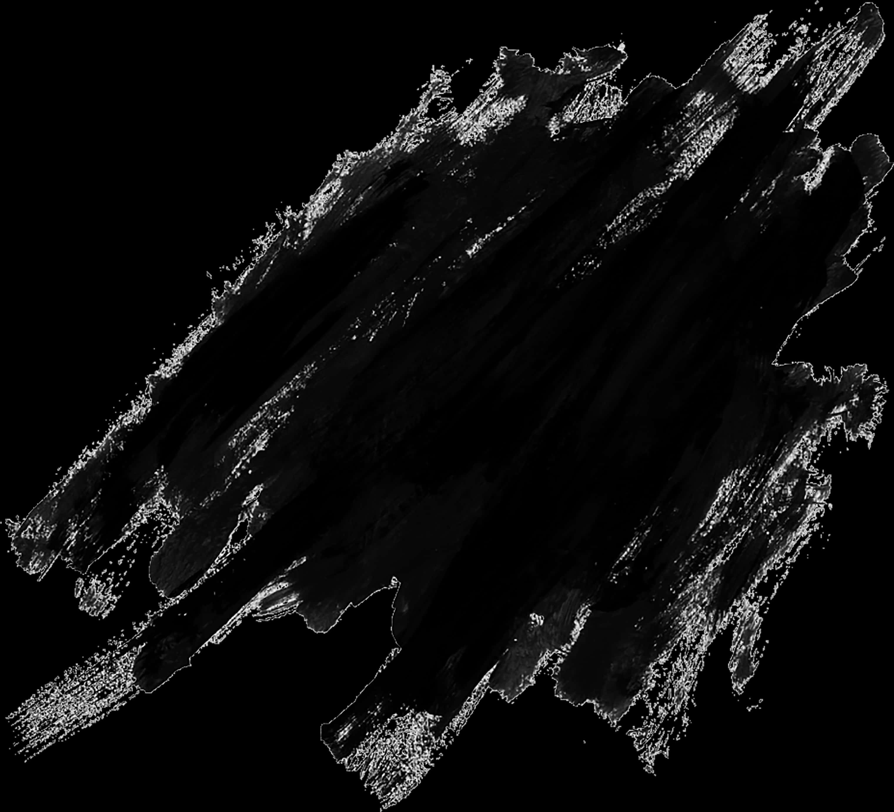 A Black Brush Stroke On A Black Background