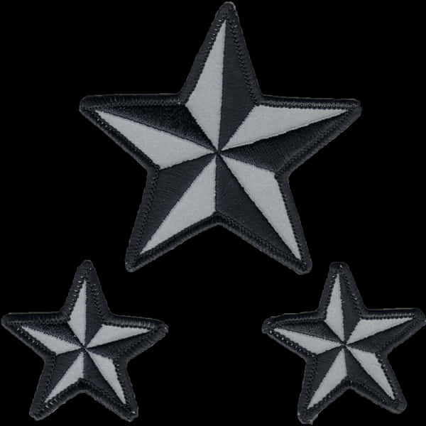A Group Of Stars On A Black Background