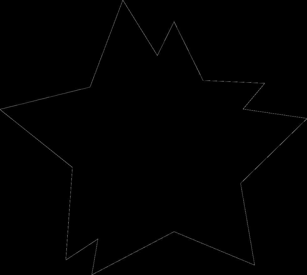 A Black Star With A Black Background