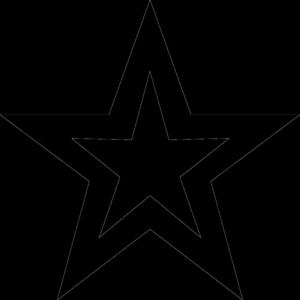 A Black Star On A Black Background