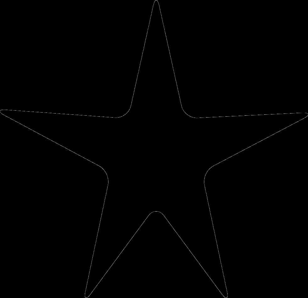 A Black Star On A Black Background