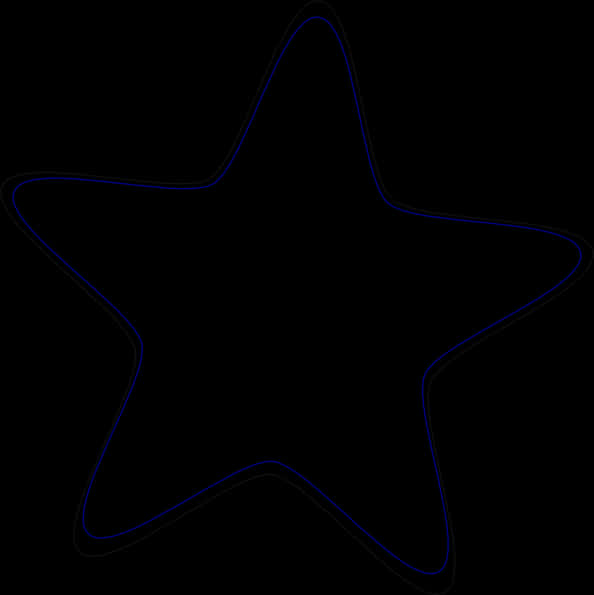 A Star Shaped Blue Line