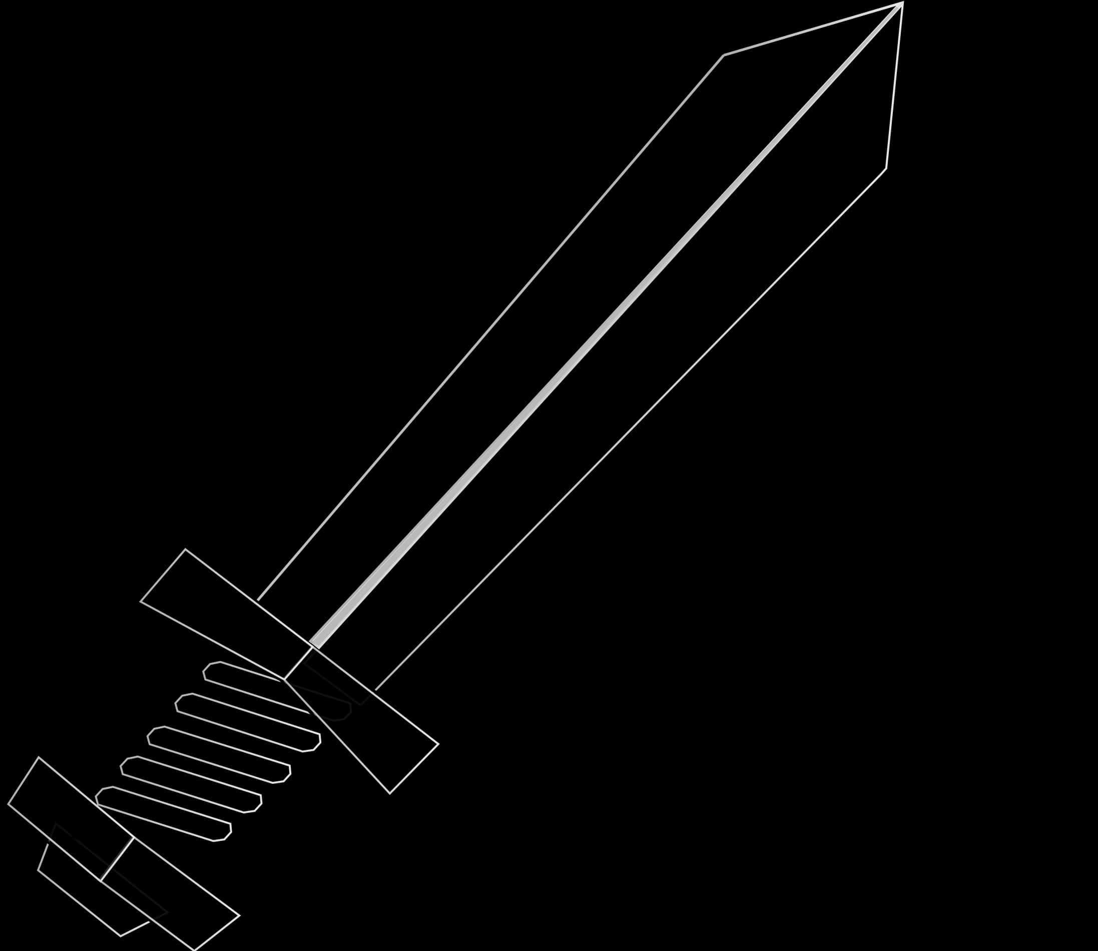 A Drawing Of A Sword