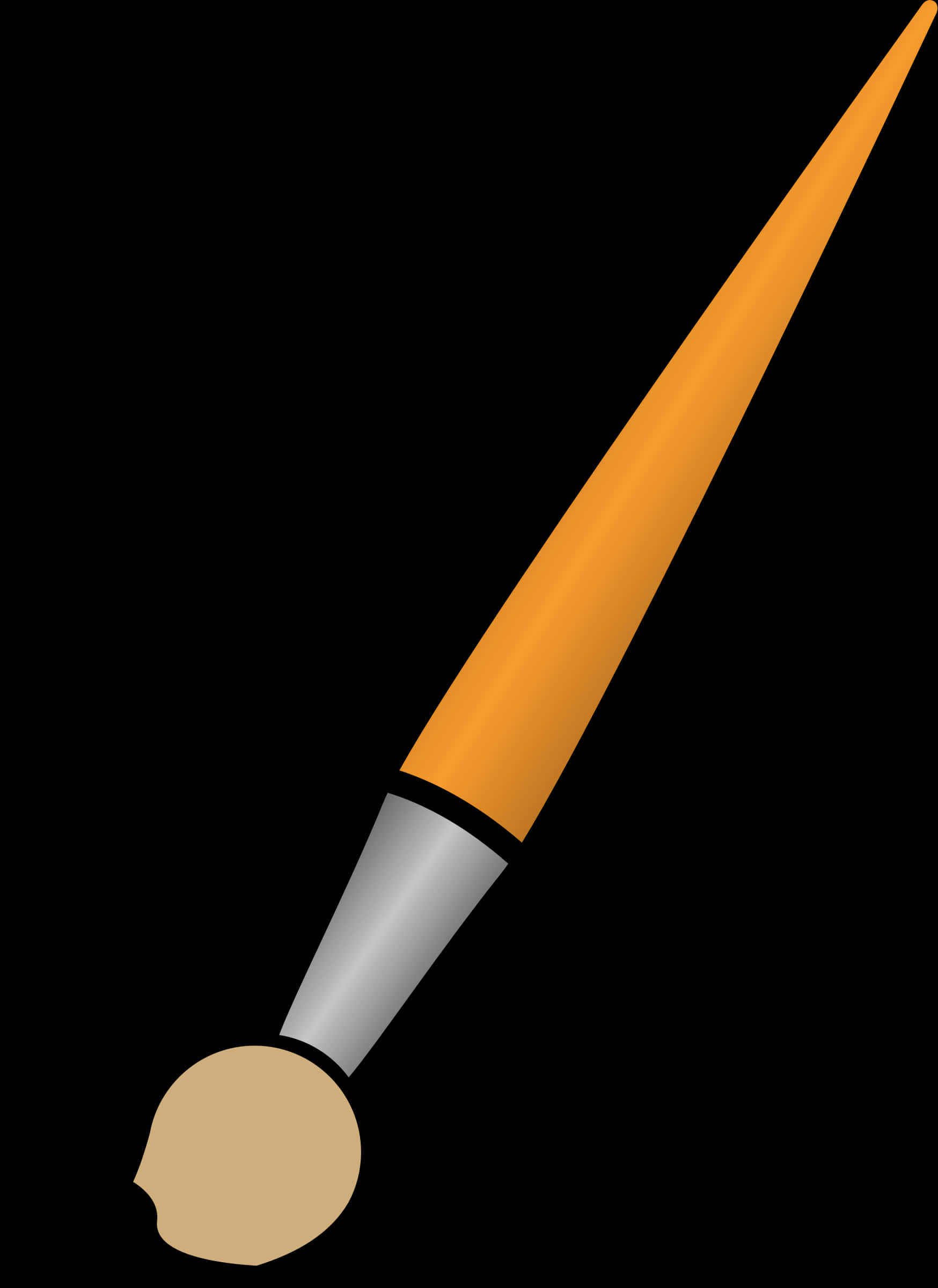 A Close Up Of A Paint Brush