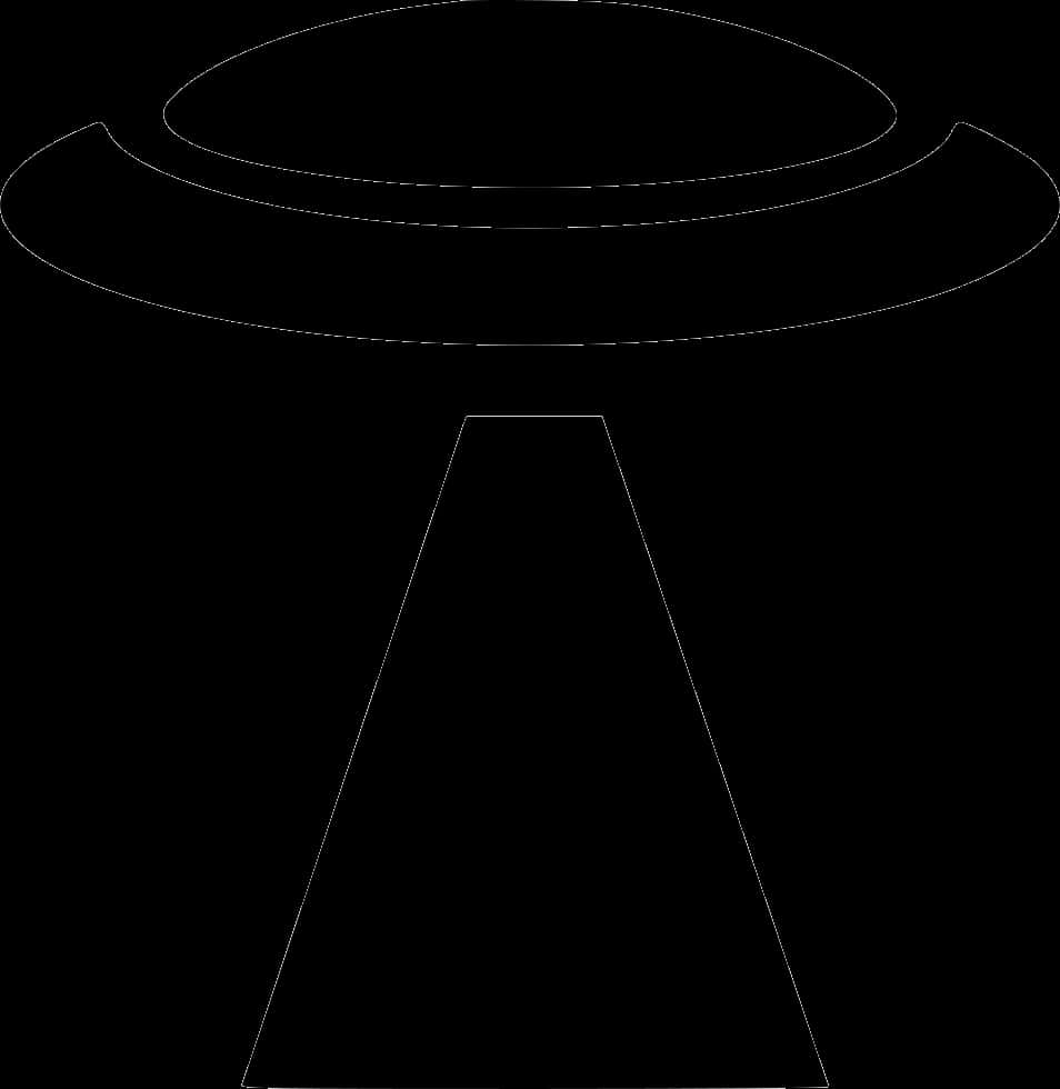 A Black And White Image Of A Ufo