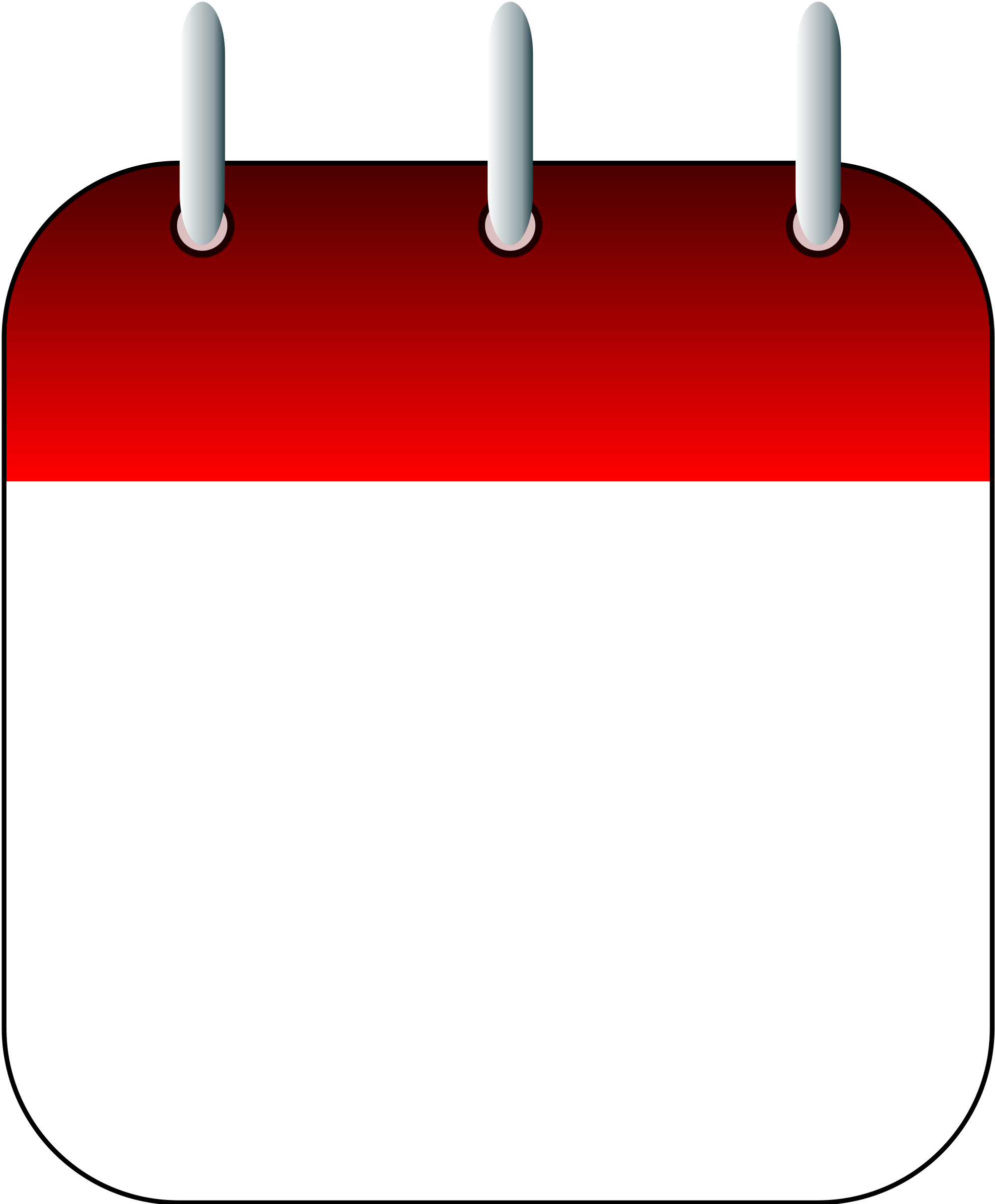 A Red And White Calendar