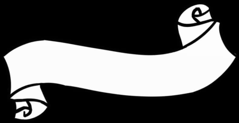 A White And Black Banner