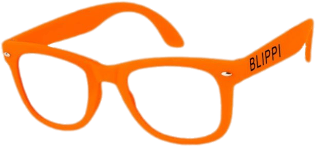 An Orange Glasses On A Black Background