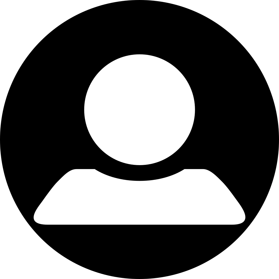 A Black Circle With A Person In It