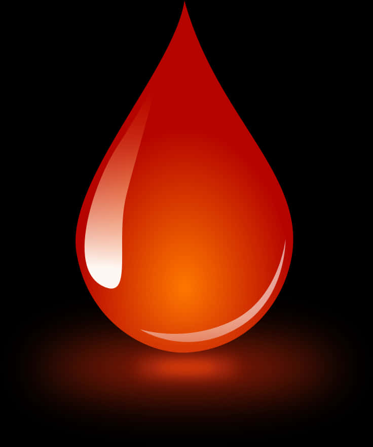 A Red Drop Of Blood