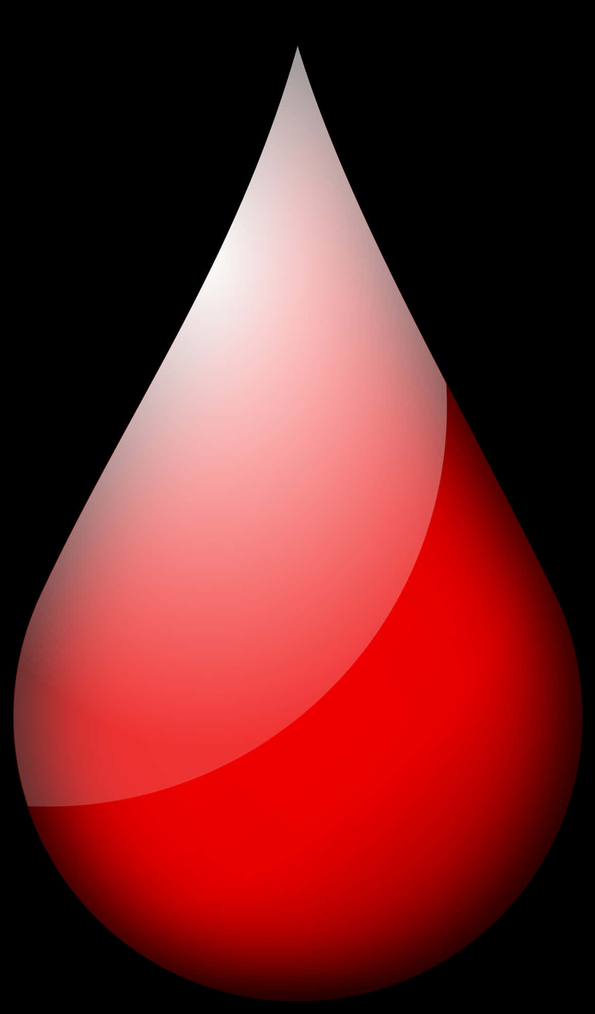A Red And White Drop Of Blood