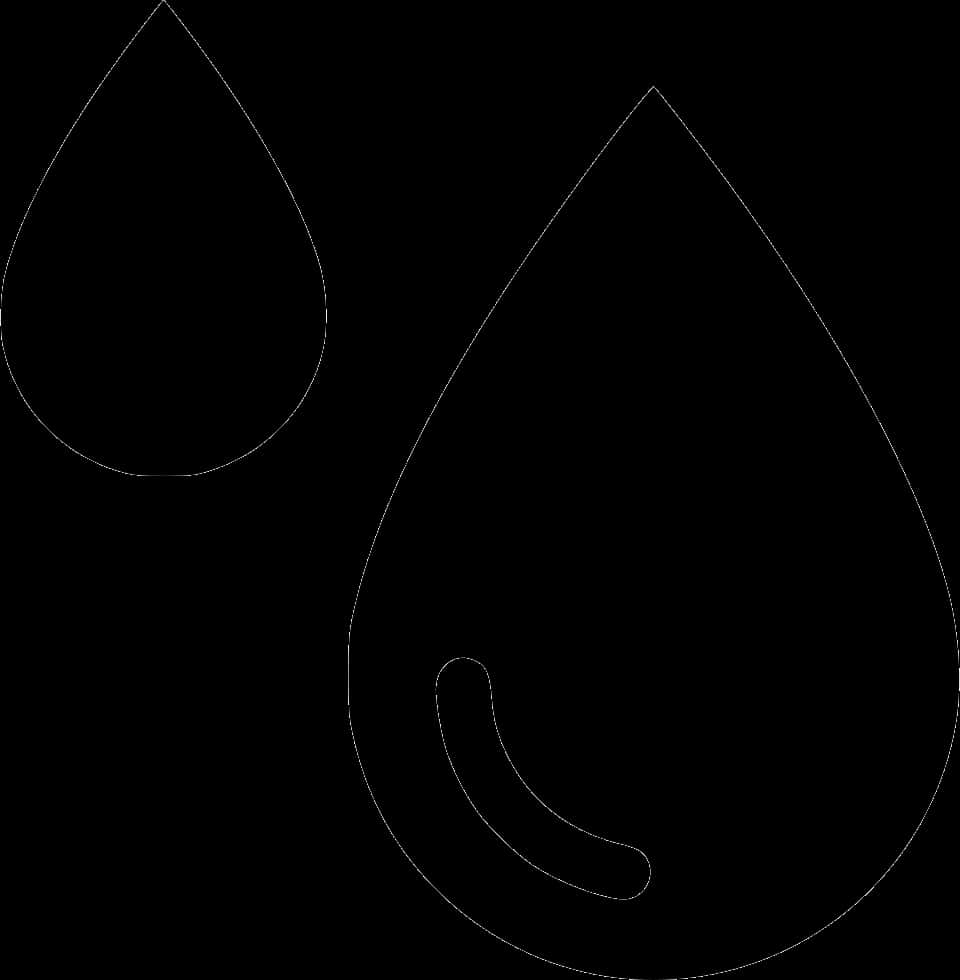 A Black And White Image Of A Drop Of Water
