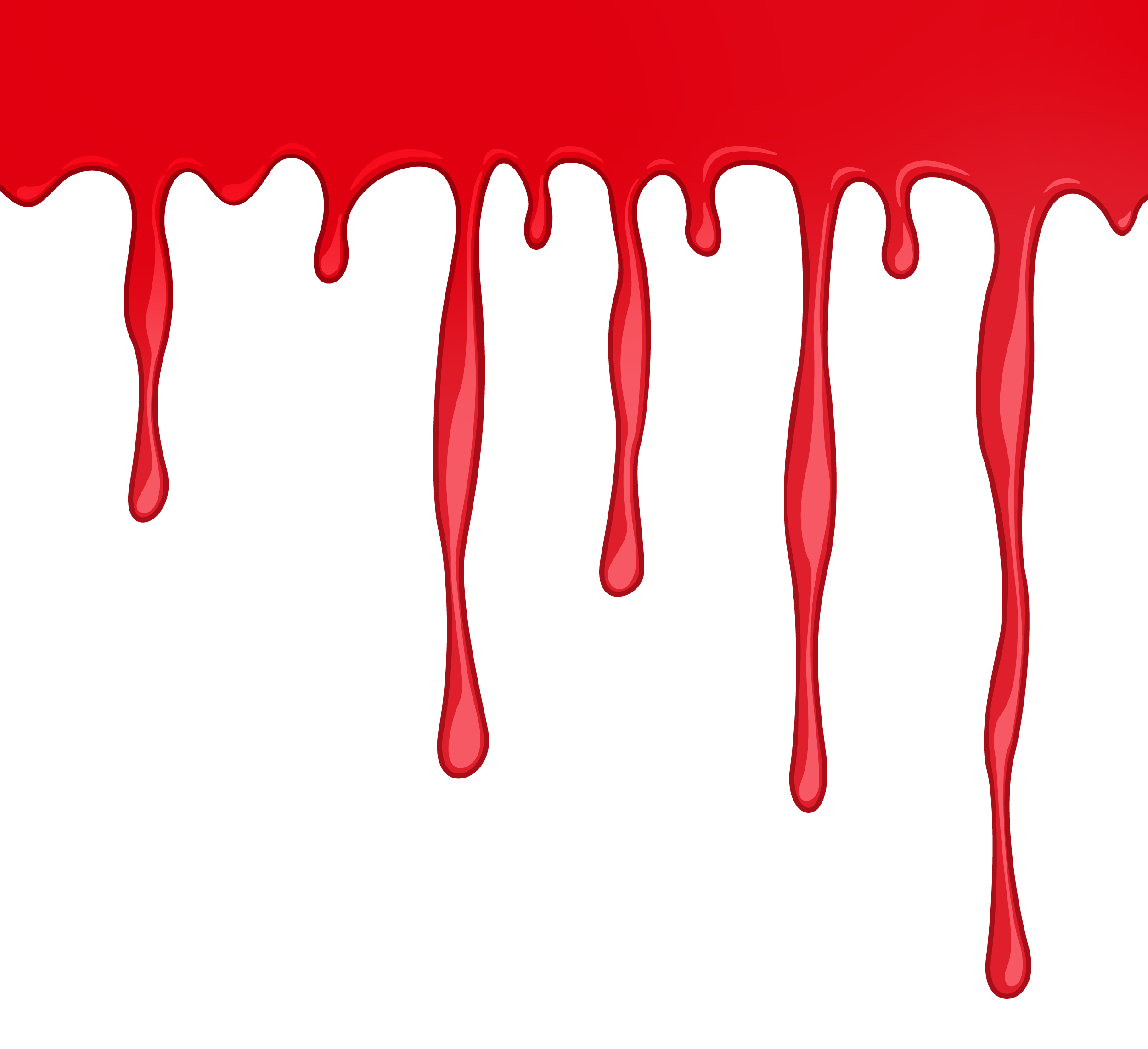A Red Paint Dripping Down