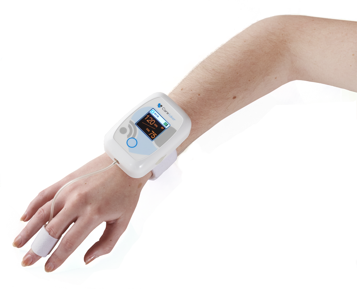 A Person's Arm With A Device On It