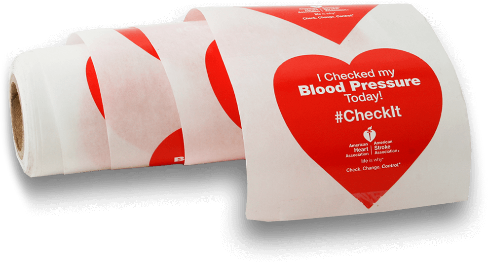 A Roll Of Blood Pressure Stickers