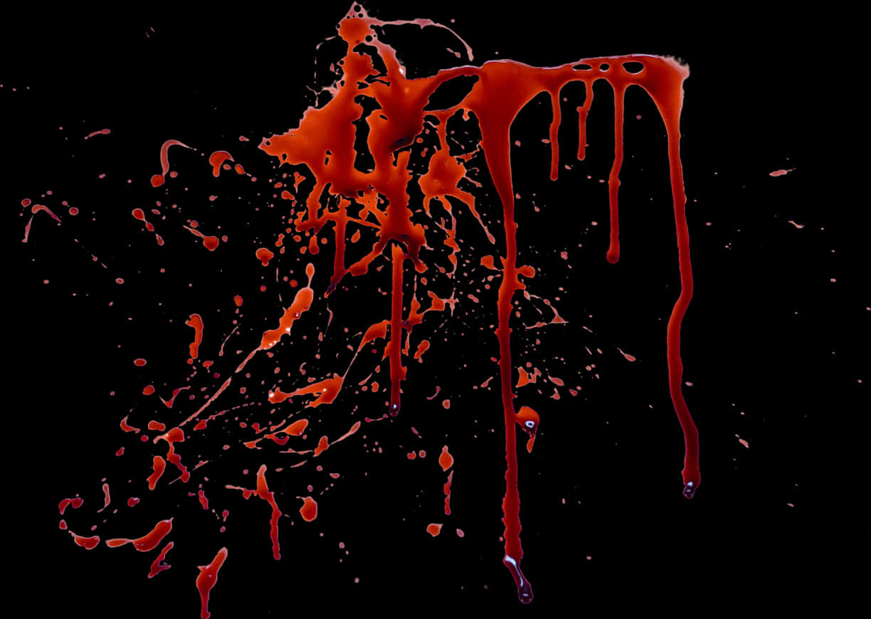 Blood Splatter And Drips