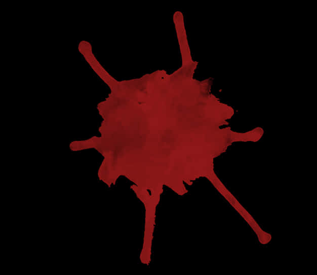 Blood Splatter With Silhouette Background