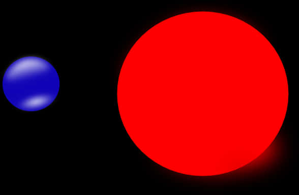A Red And Blue Circle