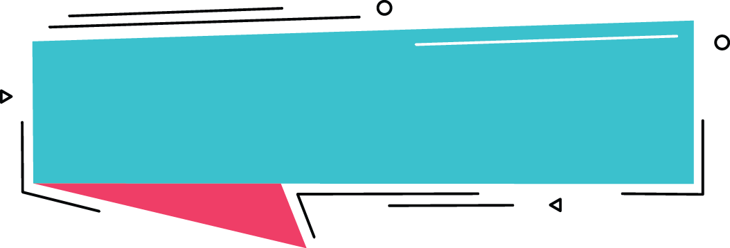 A Blue Rectangular Object With A Pink Corner