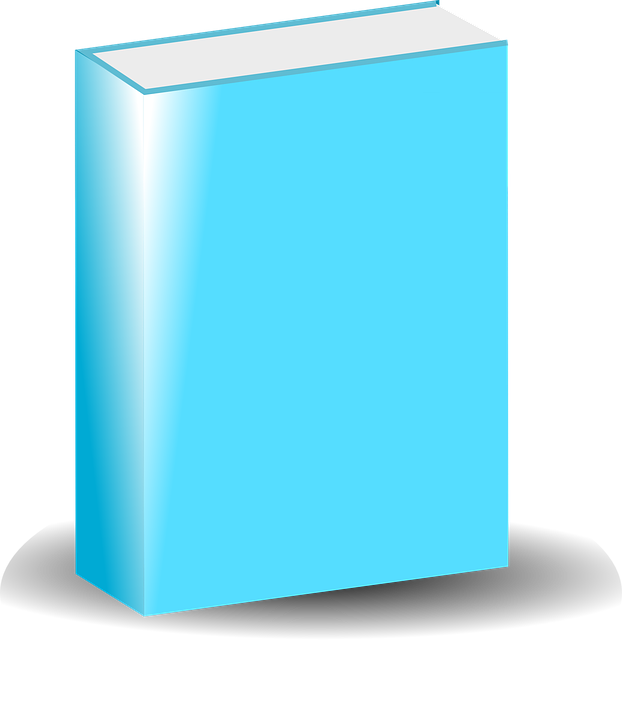 A Blue Book With A White Cover