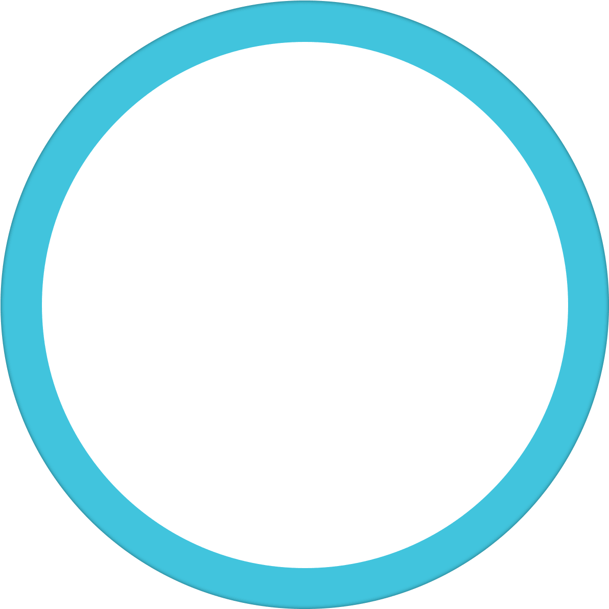 Light Blue Circle Ring