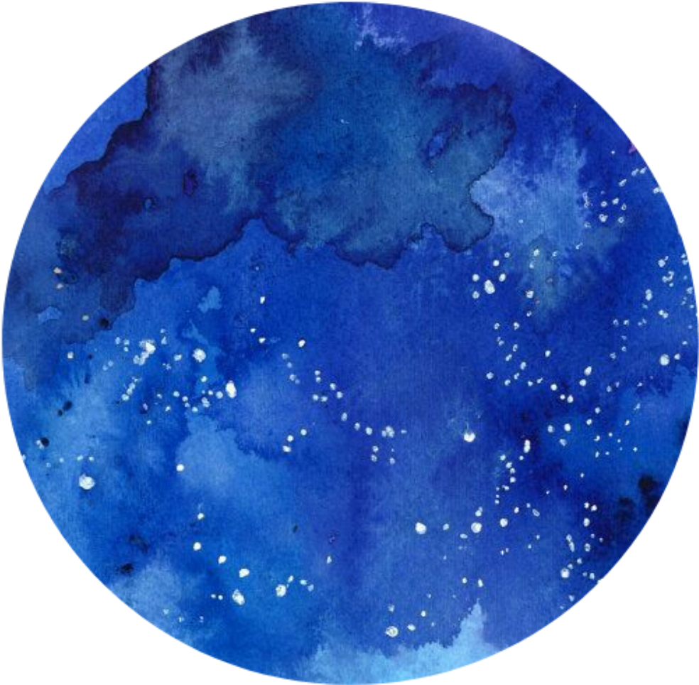 Sparkly Blue Circle