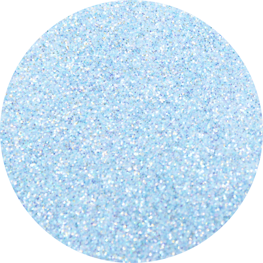 Light Blue Circle With Glitter