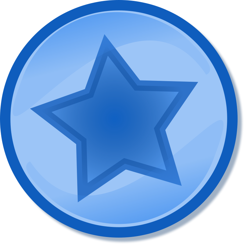 Blue Circle With Star