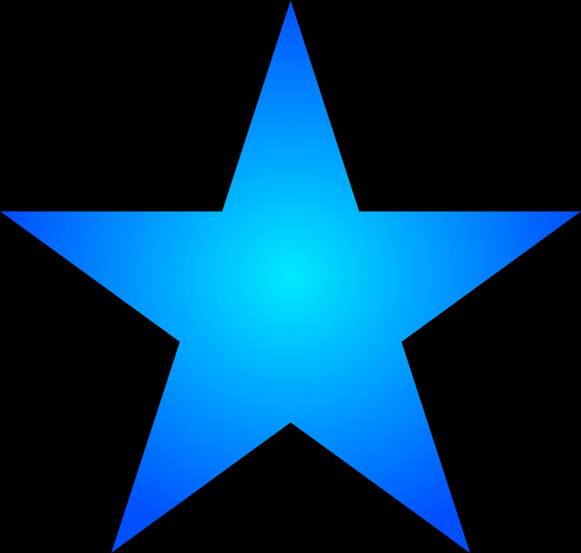 Blue Five-point Star