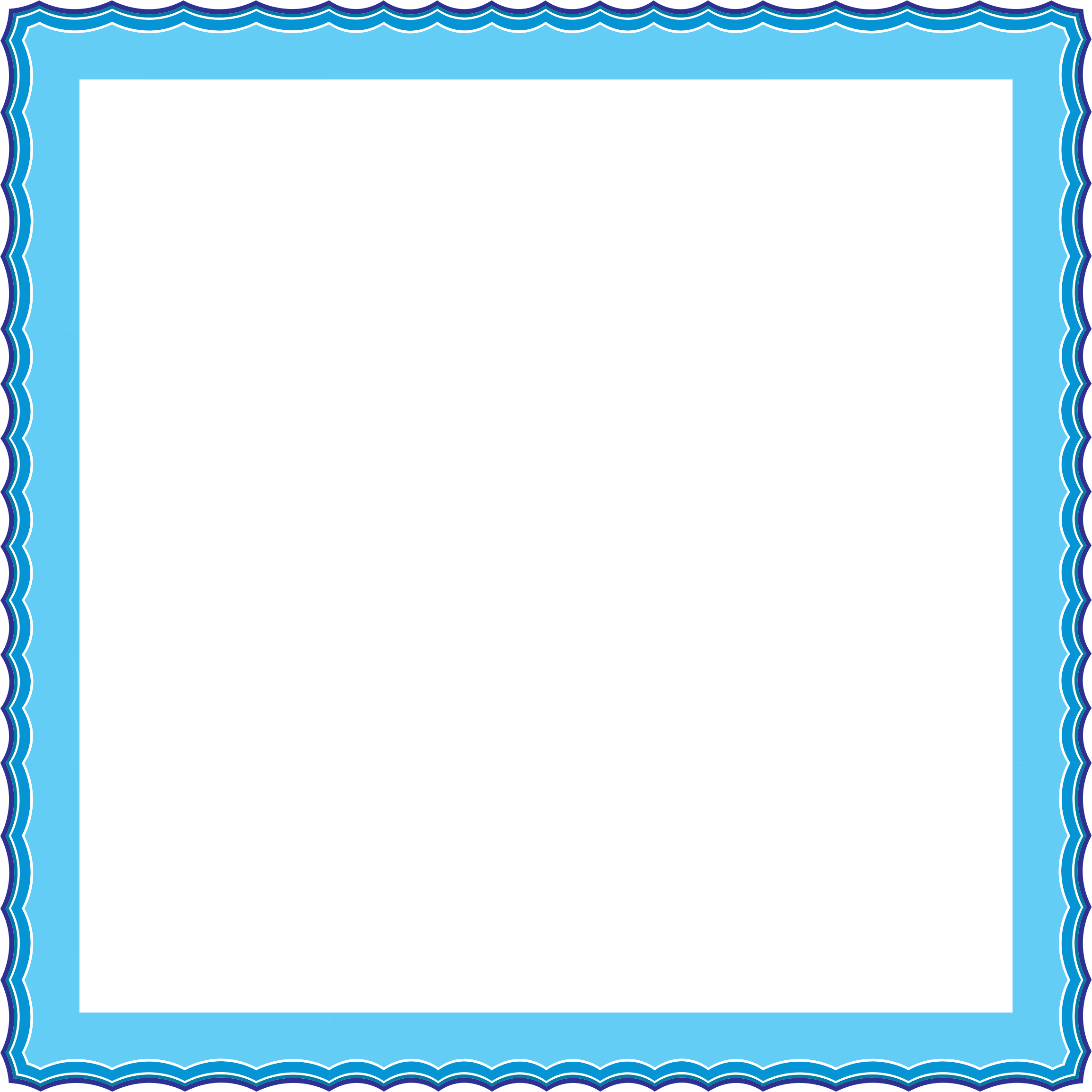 Blue Frame Png 2308 X 2308