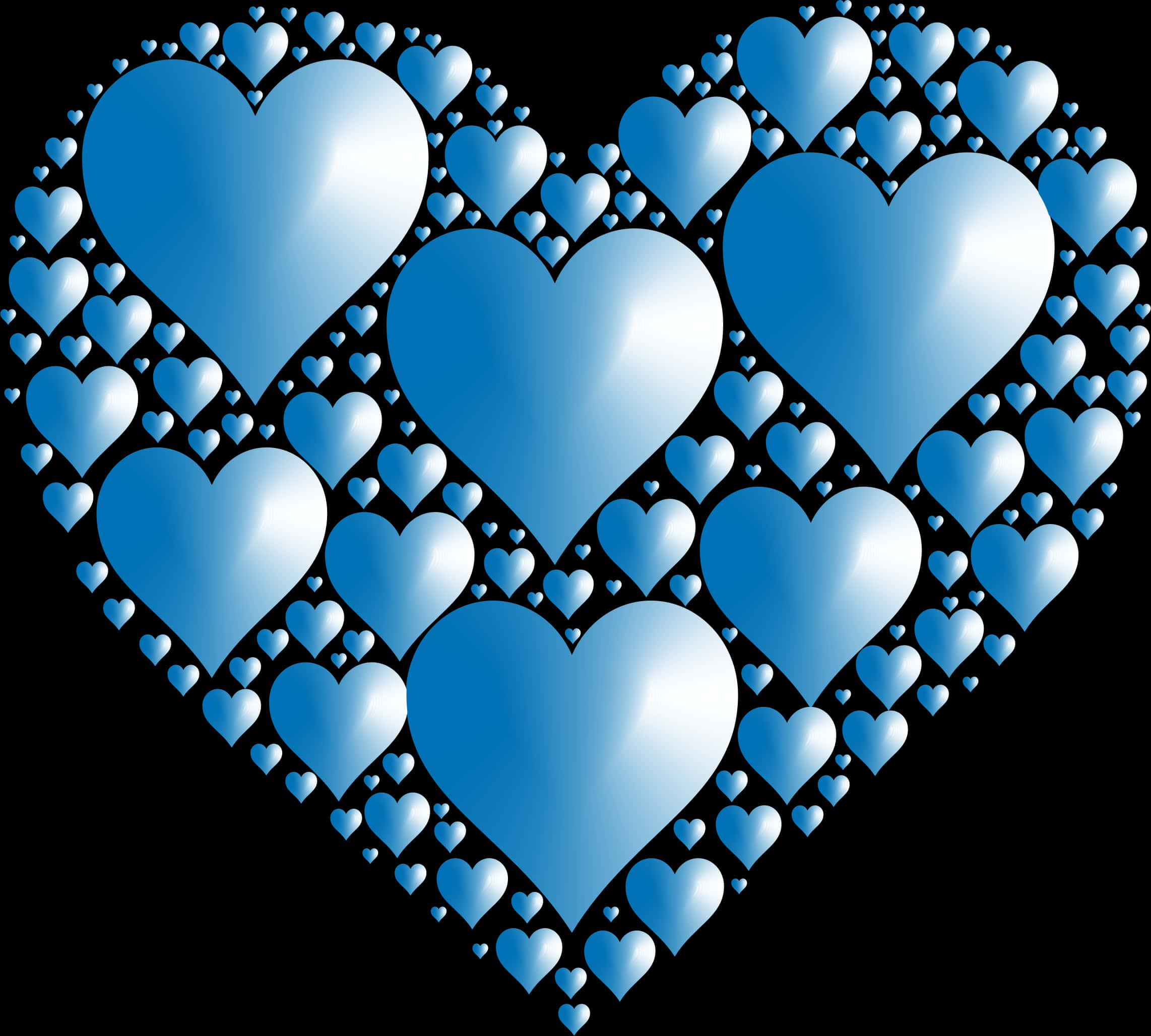 Blue,heart,electric Blue - Blue Heart Clipart Transparent Background, Hd Png Download