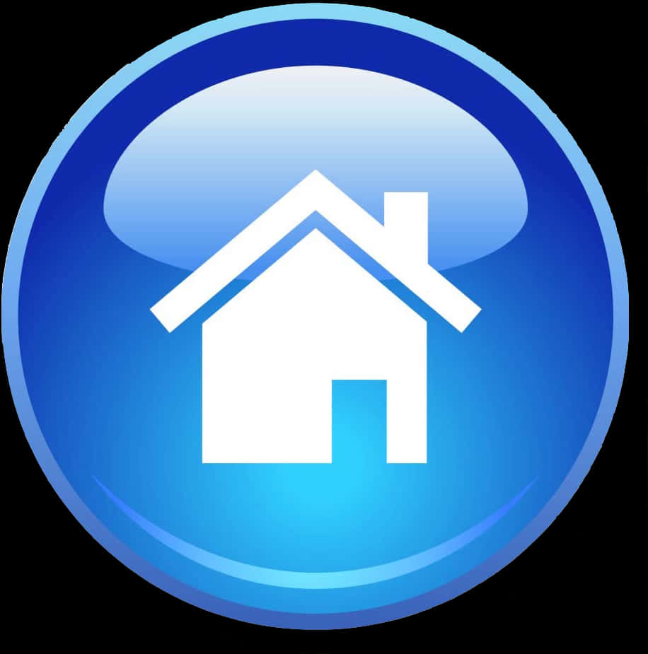 Blue Home Icon Png , Png Download - Website Home Page Icon, Transparent Png