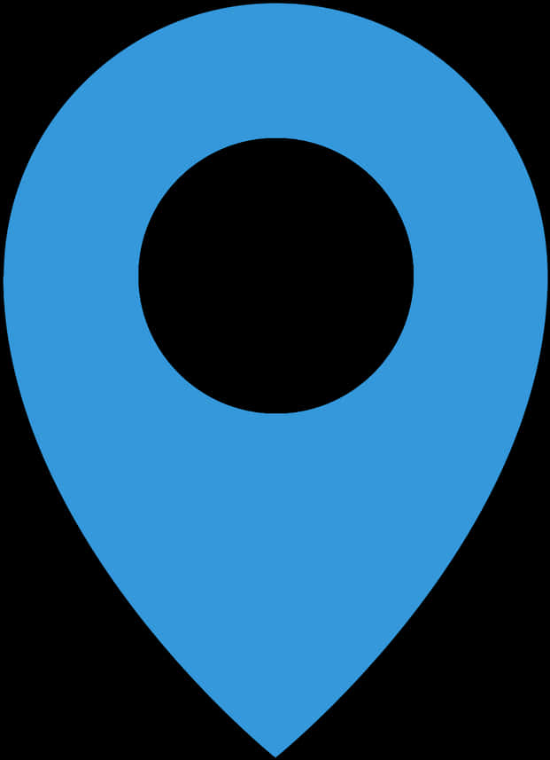 A Blue And Black Location Pin