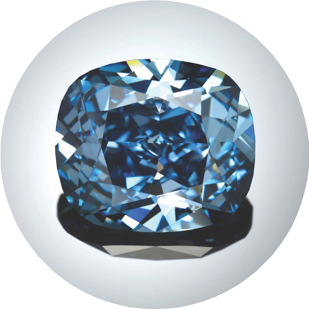 A Blue Square Gem On A White Background
