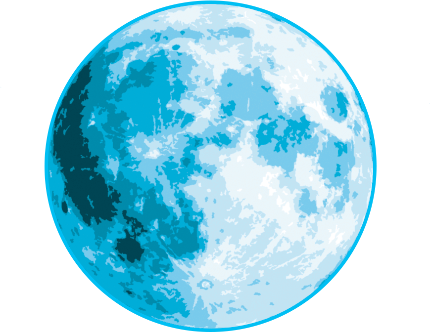 A Blue And White Moon