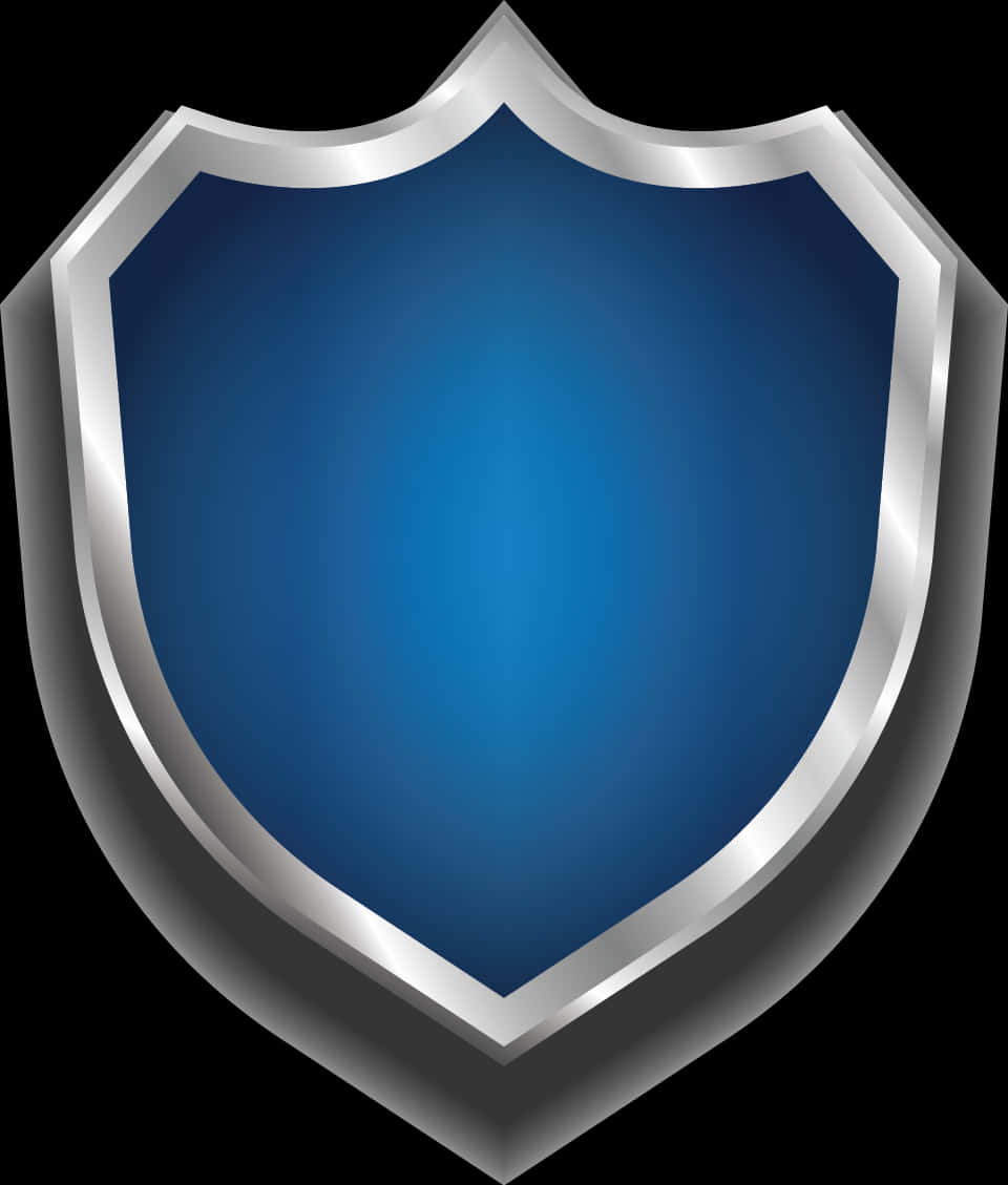 Blue Shield With Shiny Border