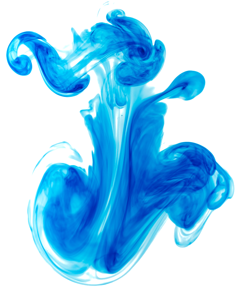 Blue Smoke In The Shape Of A Dragon