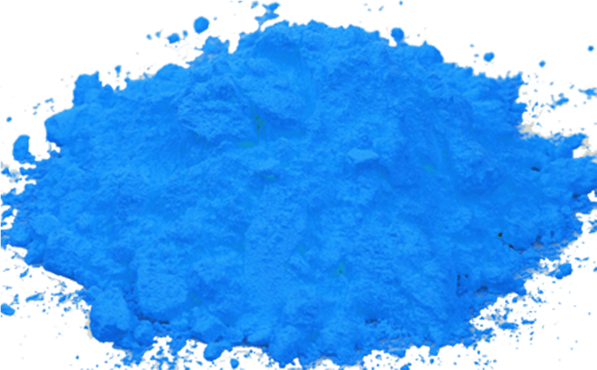 A Blue Powder On A Black Background