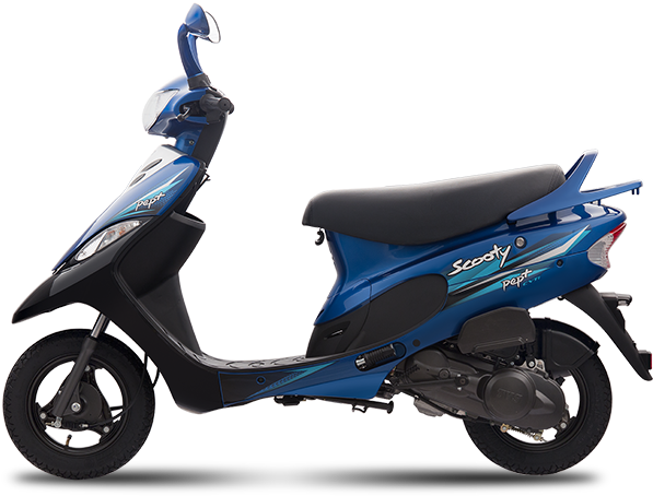 Blue Tvs Scooty Motorcycle